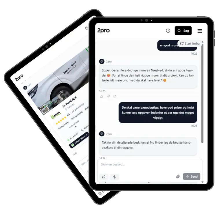 2pro.dk AI chat interface